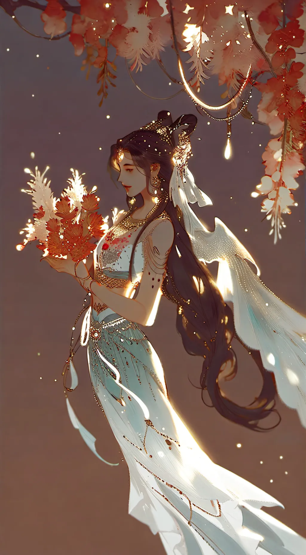 ai character: xiaro x calce background