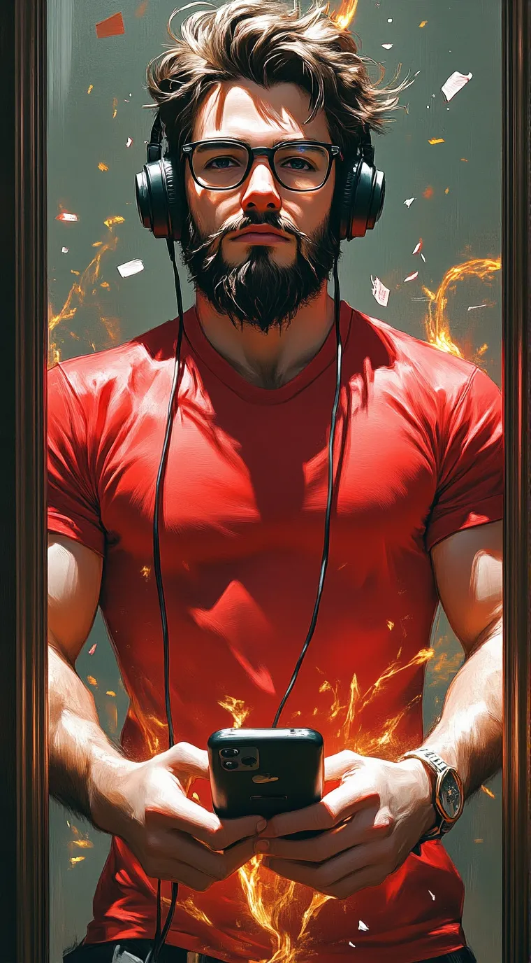 ai character: mark background