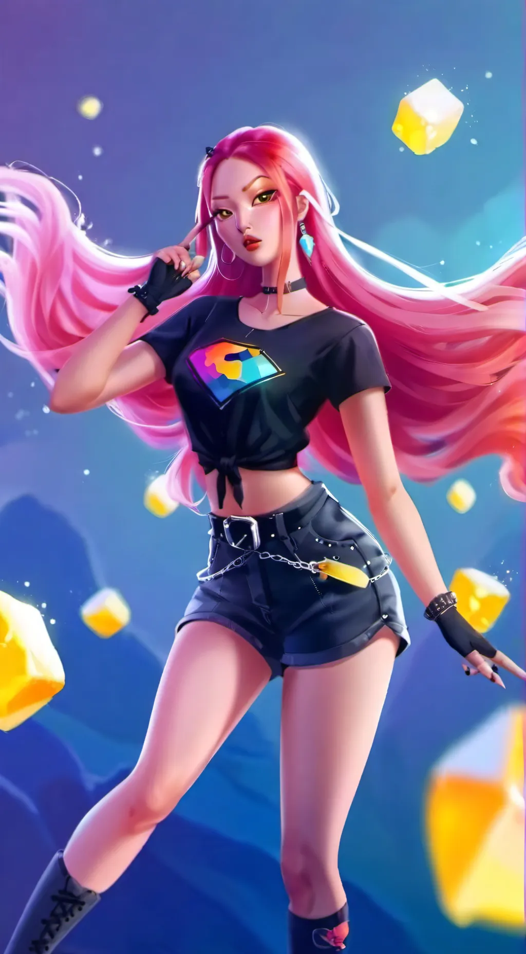 ai character: Mira  background