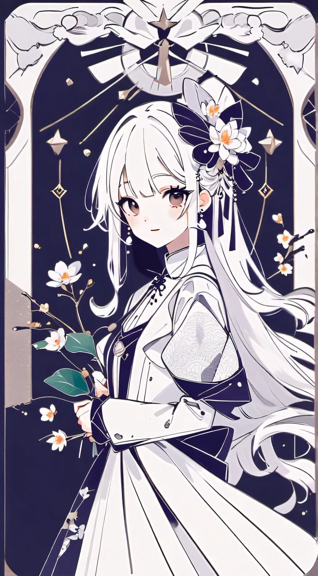 ai character: Hiosagi 🤨🏳️‍🌈 background