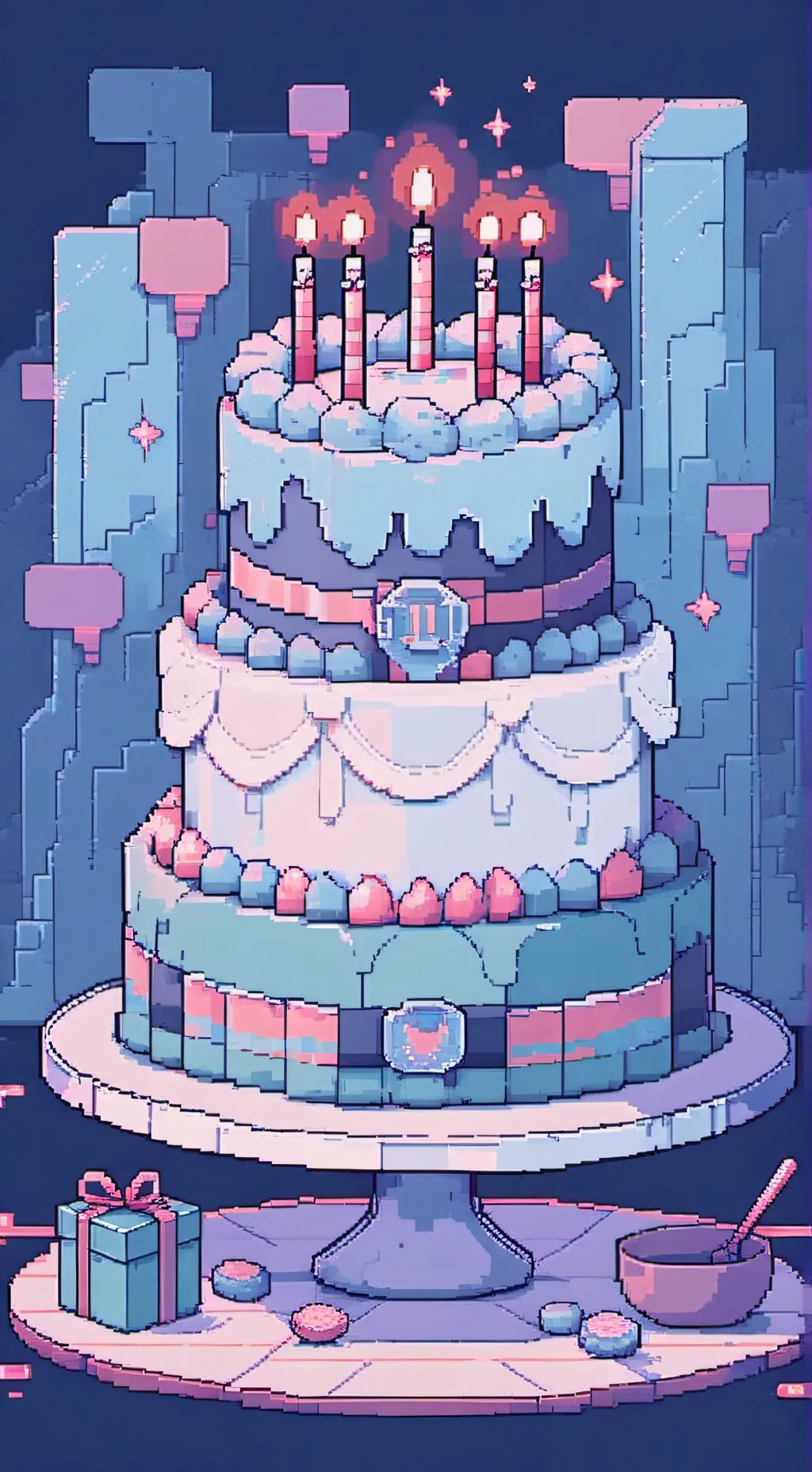 ai character: B-day bakugo  background