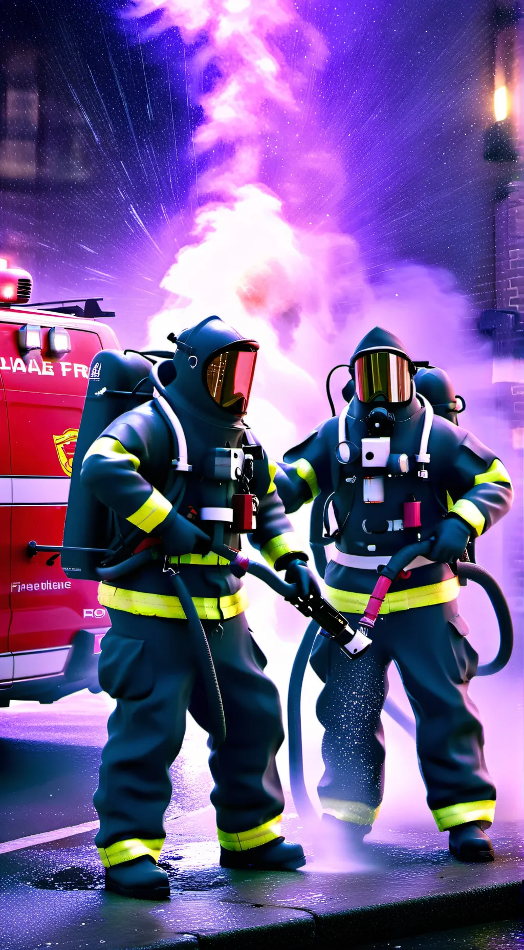 ai character: DFRH 🔥👩‍🚒 background