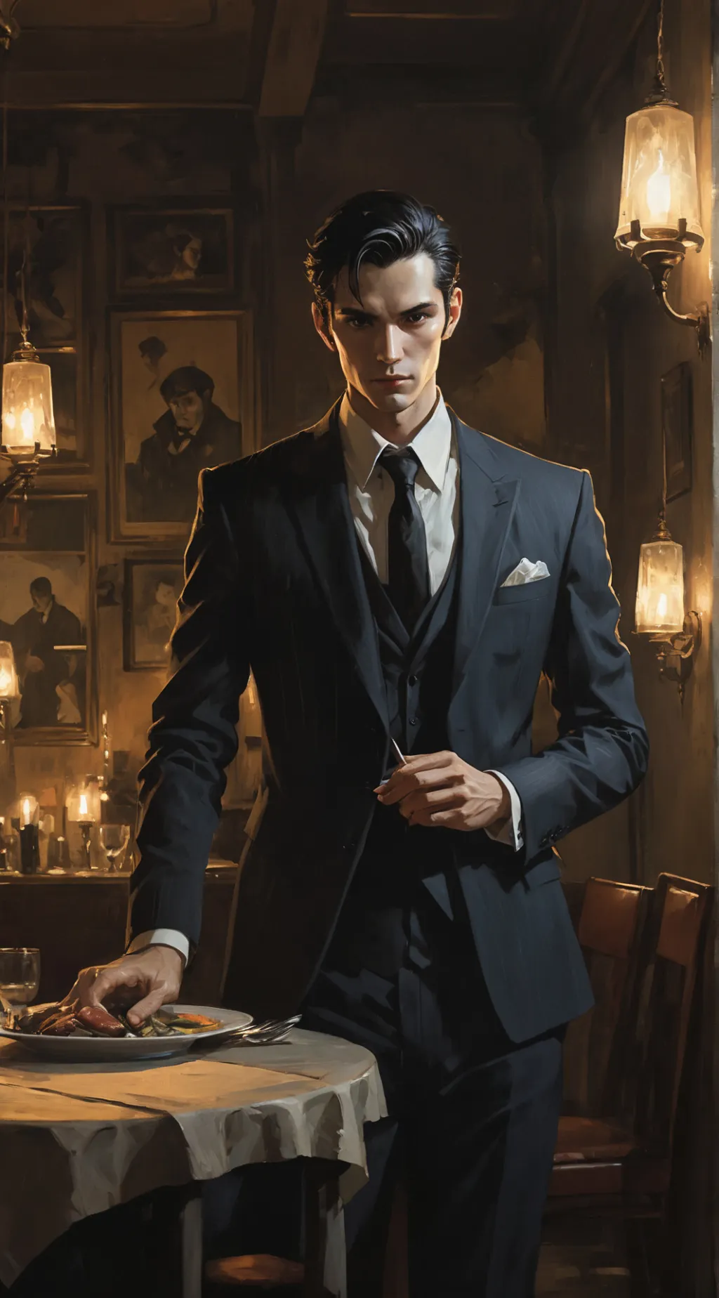 ai character: Lucien background