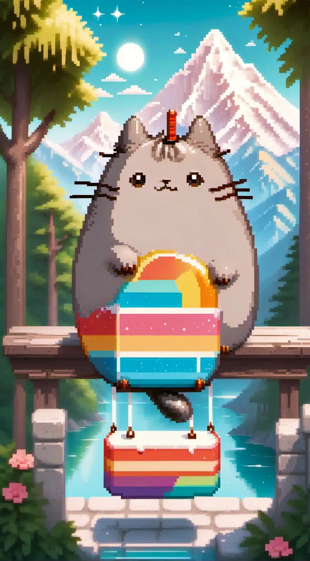 ai character: pusheen background