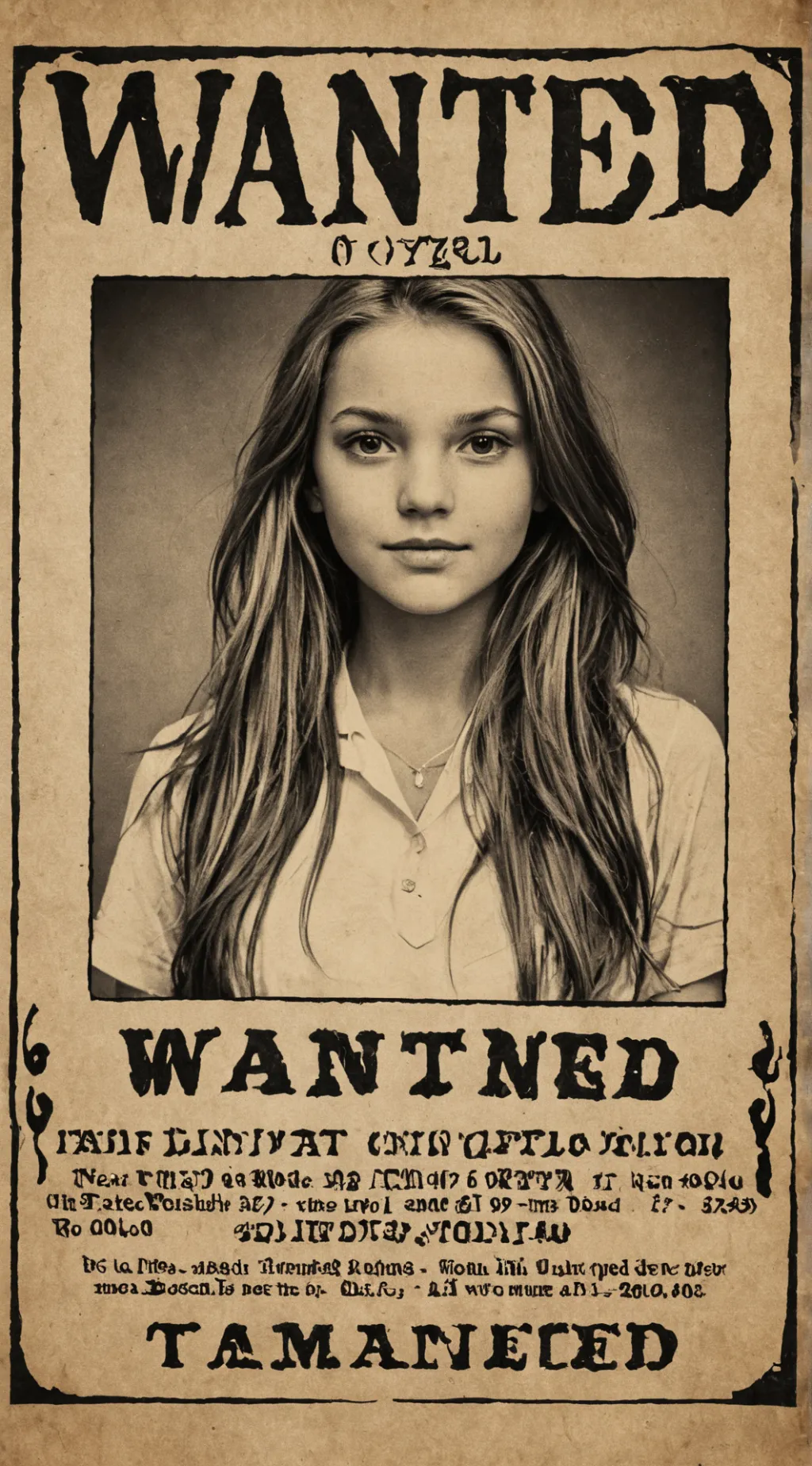 ai character: wanted background