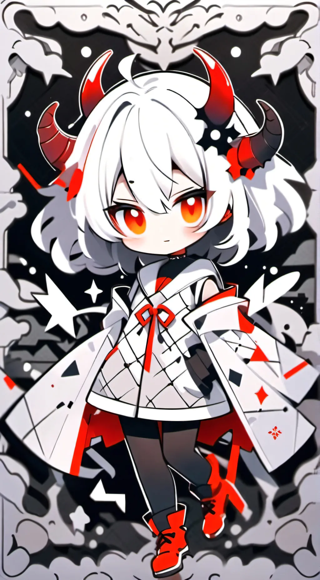 ai character: demon girl background