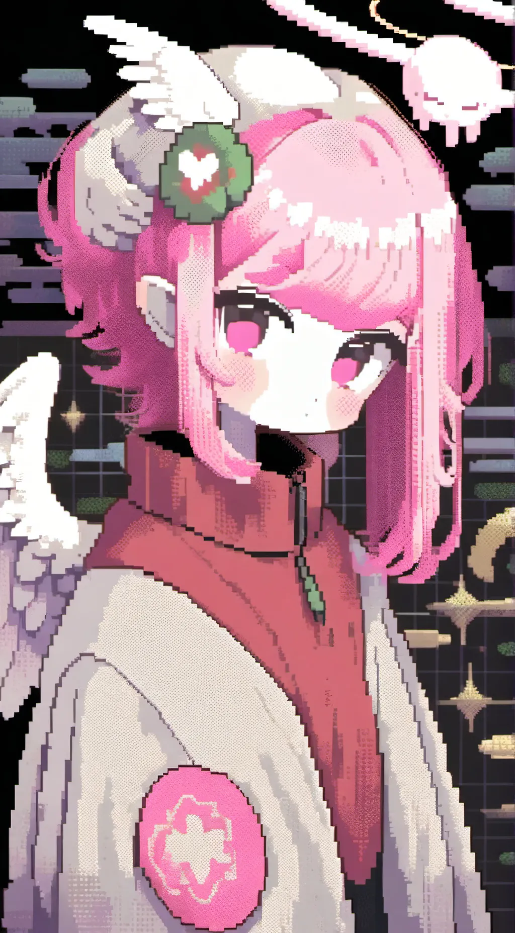 ai character: Angel axolotl background