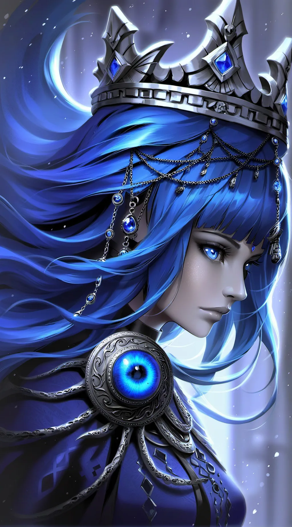 ai character: luna background