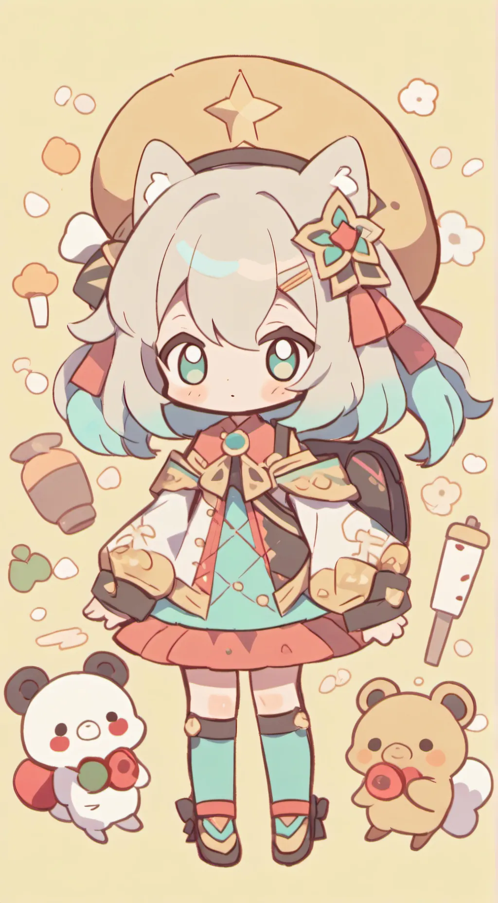 ai character: bebita neko🔥 background