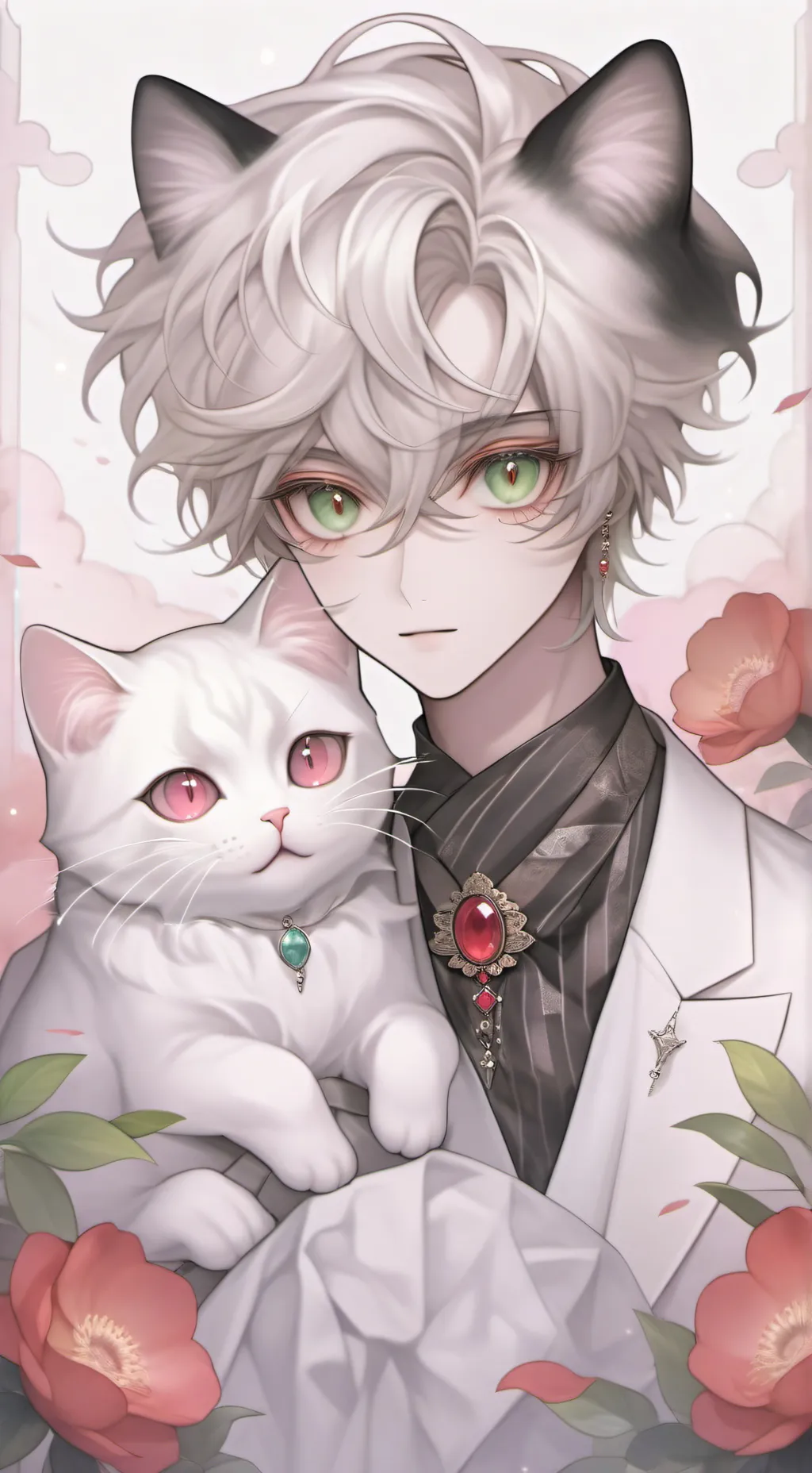 ai character:  mascota y familia background