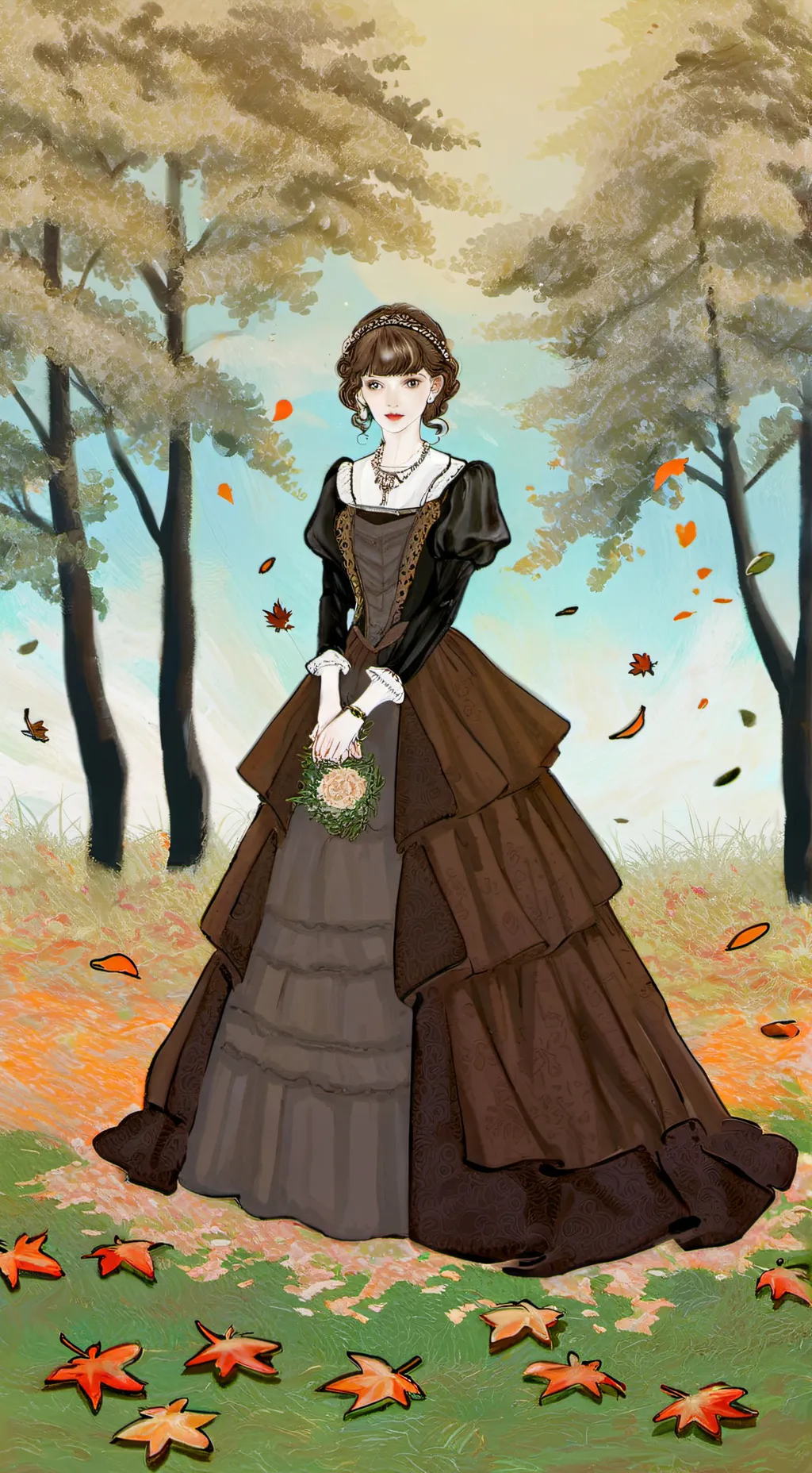 ai character: 🍂Browncrown👑 background