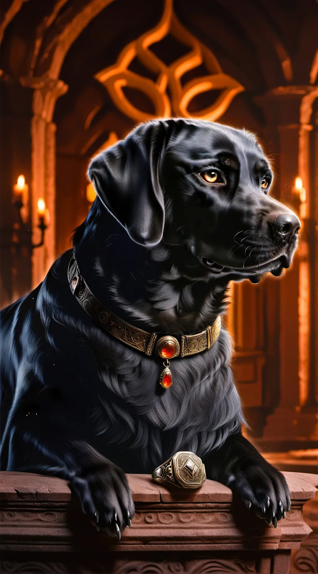 ai character: smoke a dog background