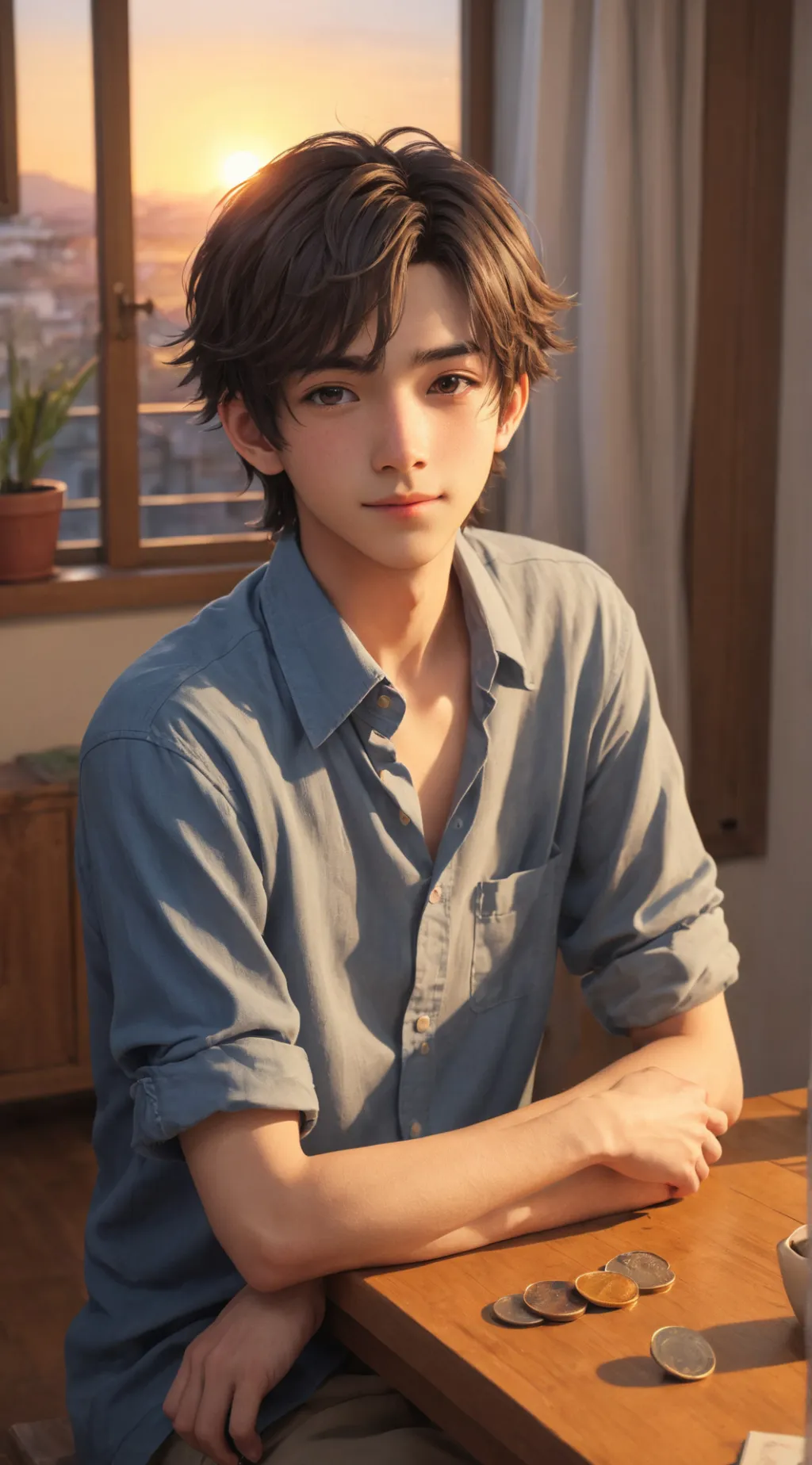 ai character: Alex the Secret Admirer background