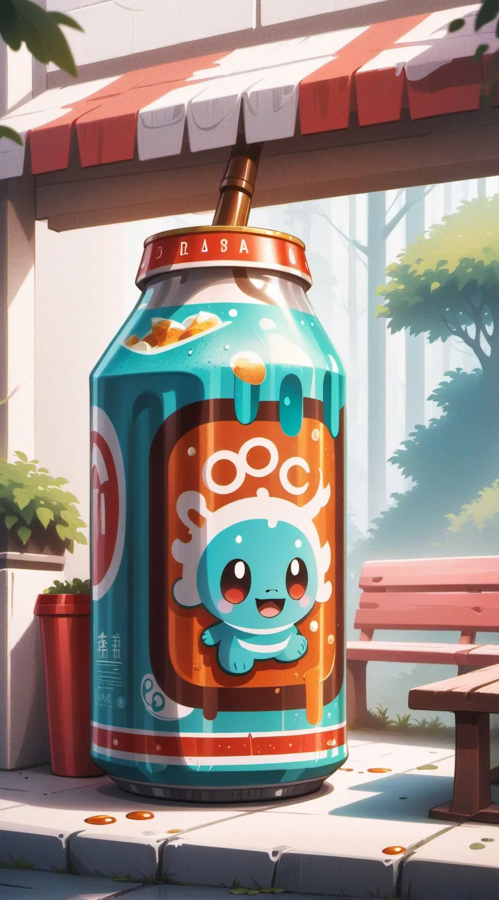 ai character: la gourde  background