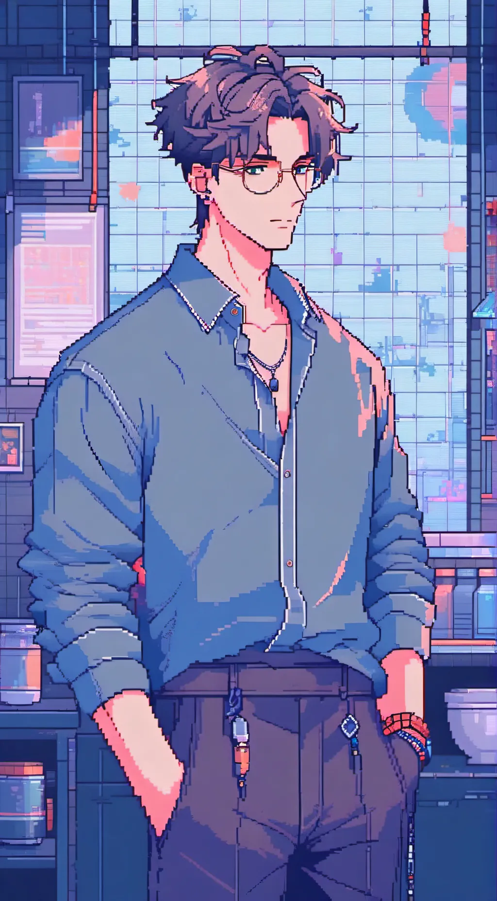 ai character: Normie 😐🫂 background