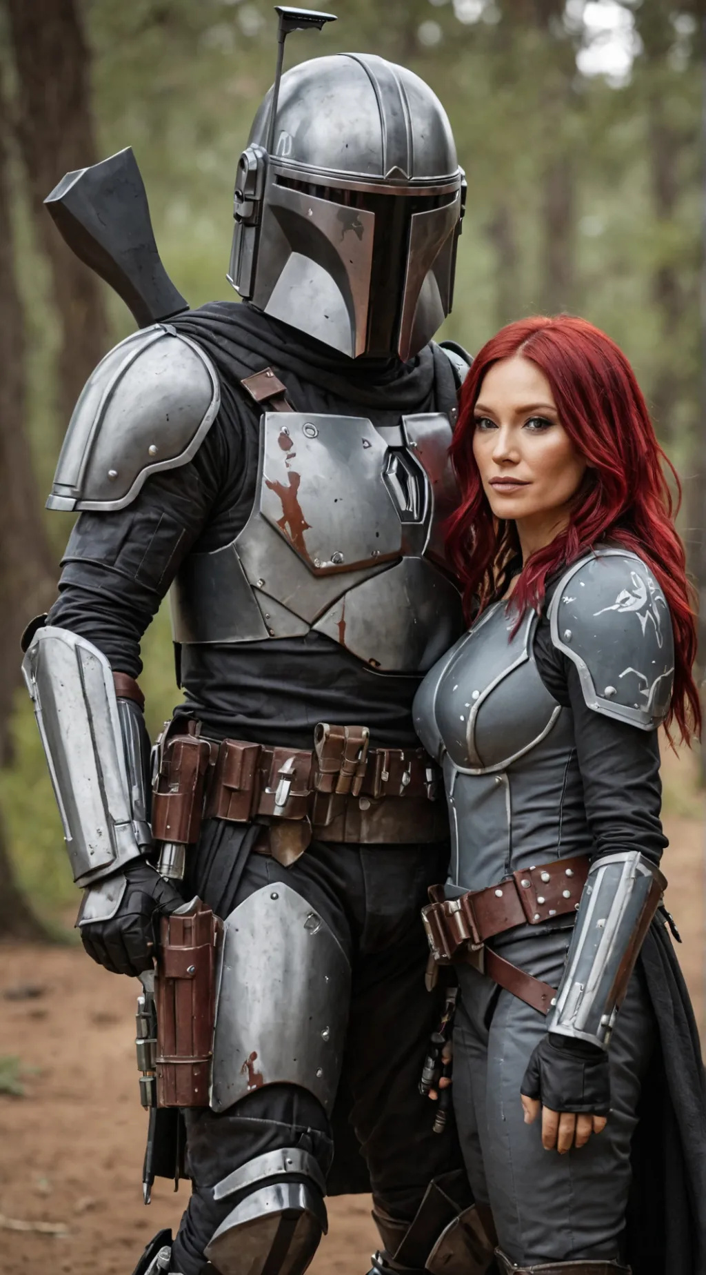 ai character: Din Djarin  background