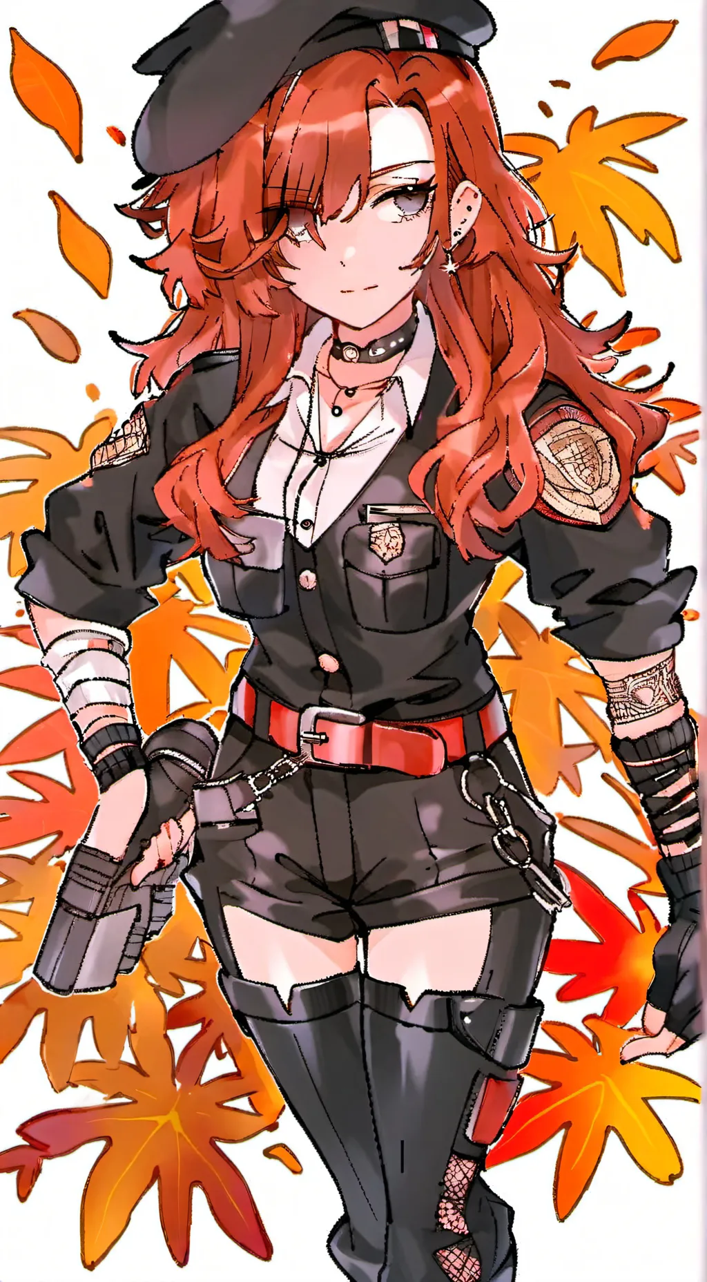 ai character: Autumn  background