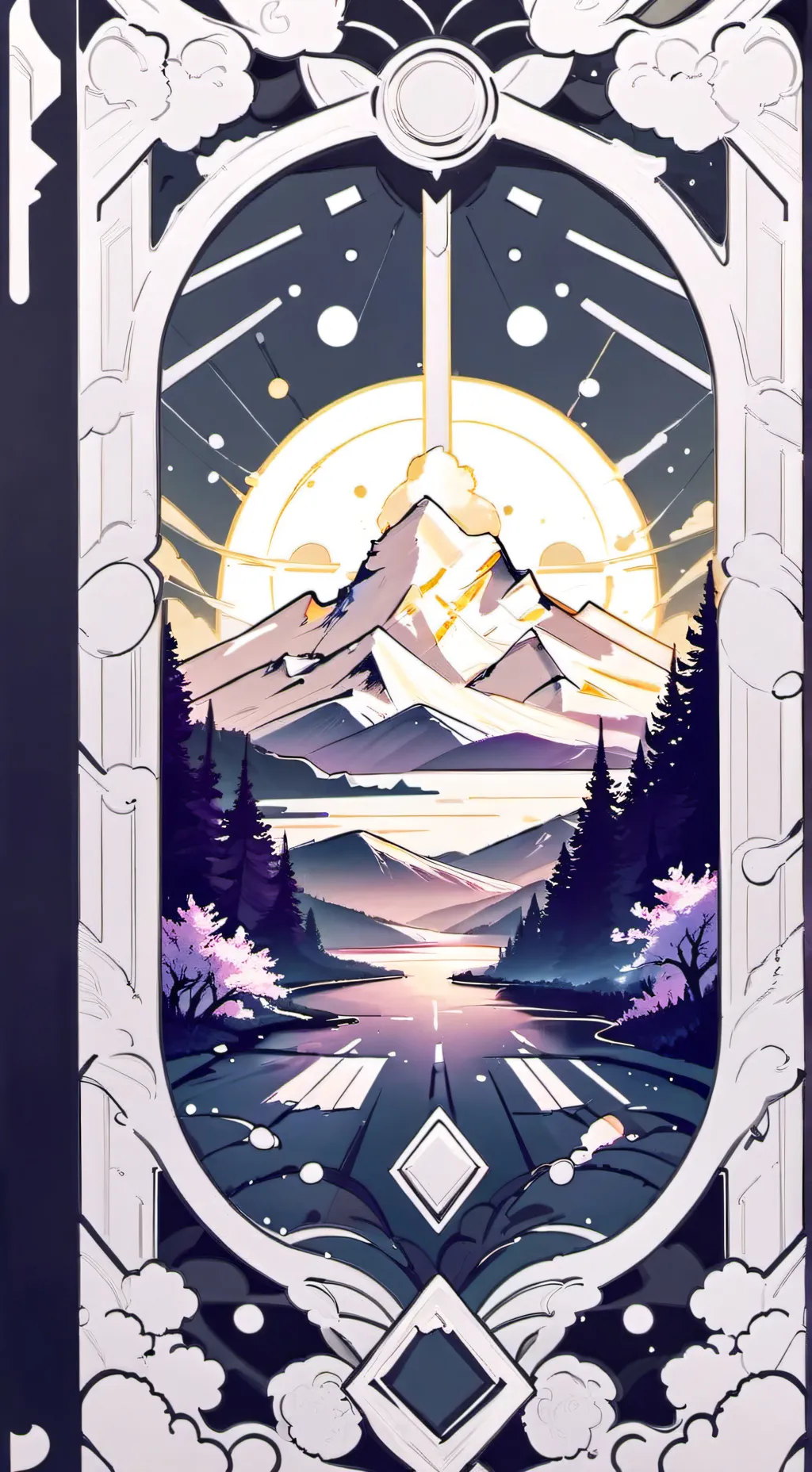 ai character: Announcement background