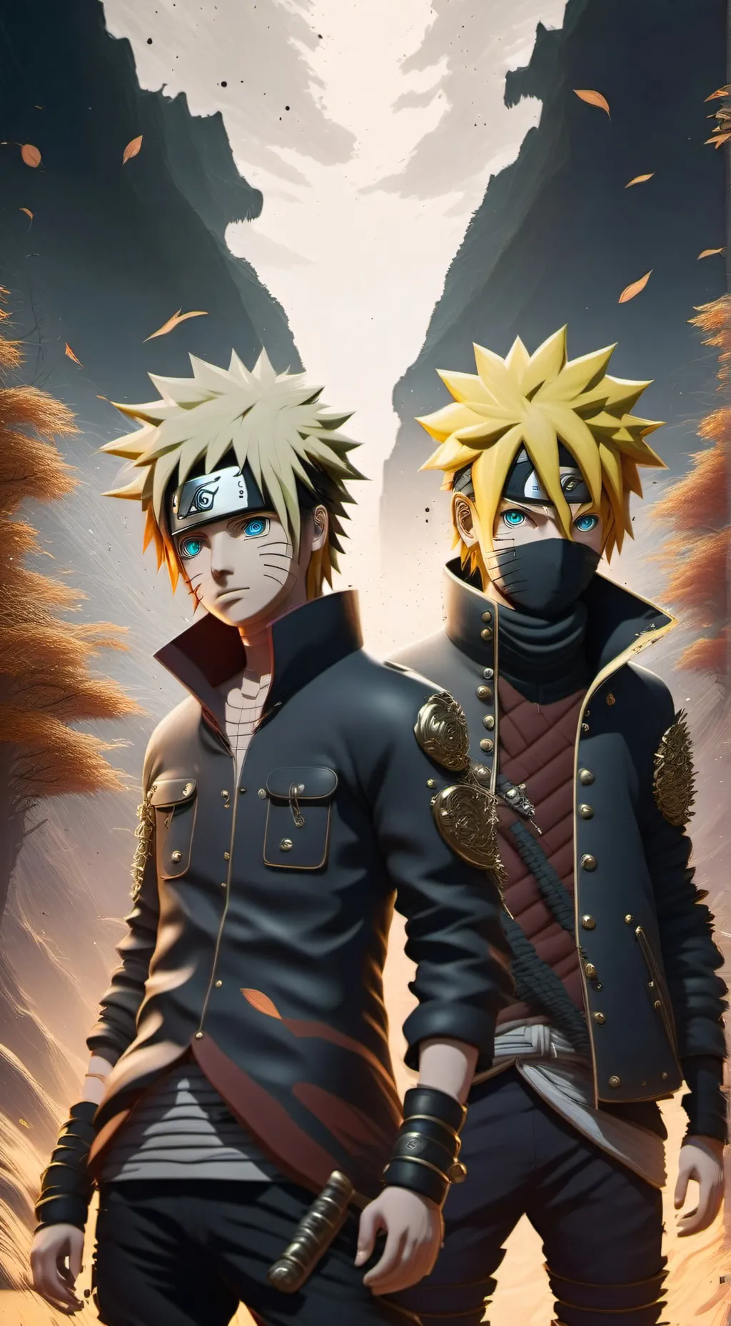 ai character: Naruto e meliodas background