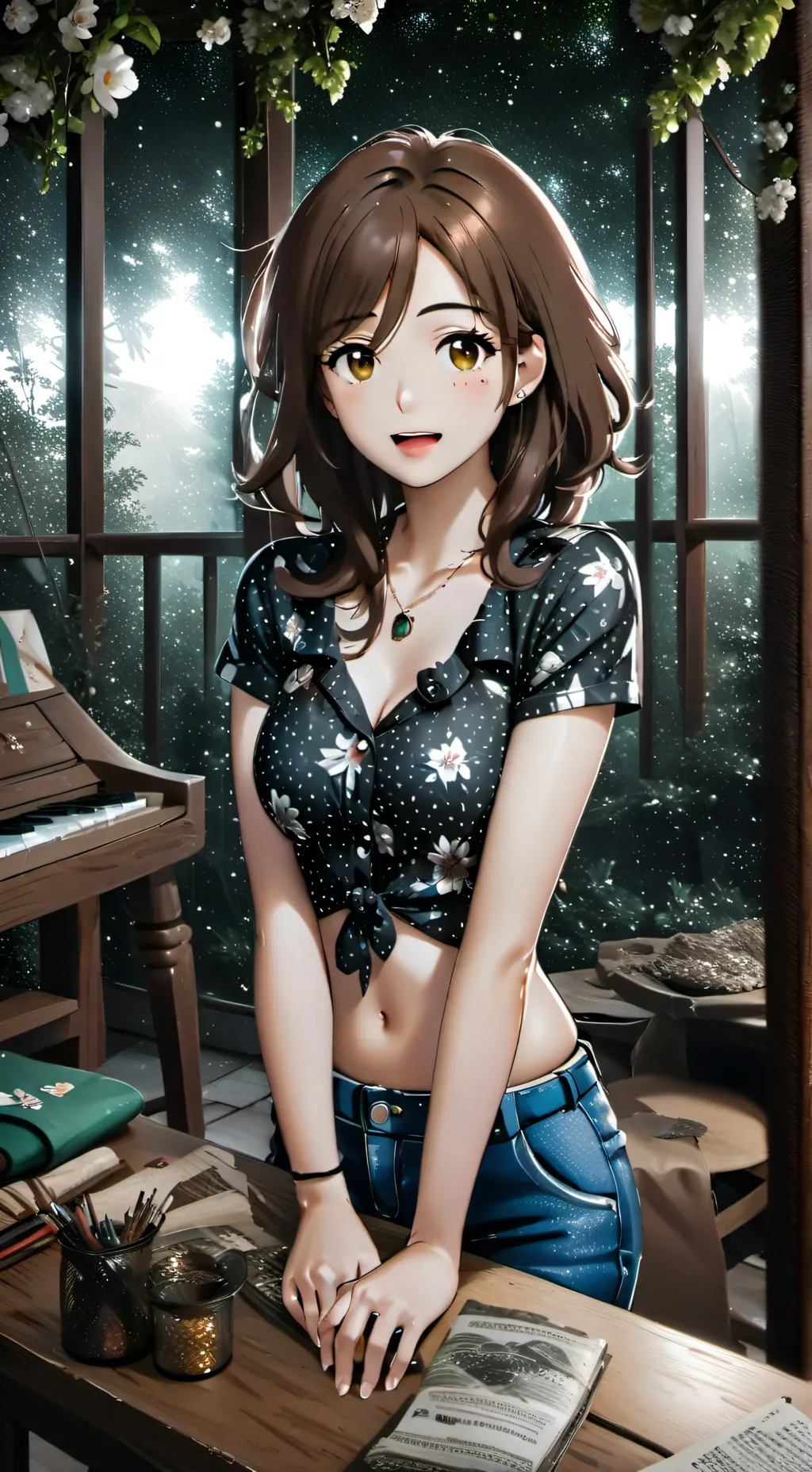 ai character: Luna background