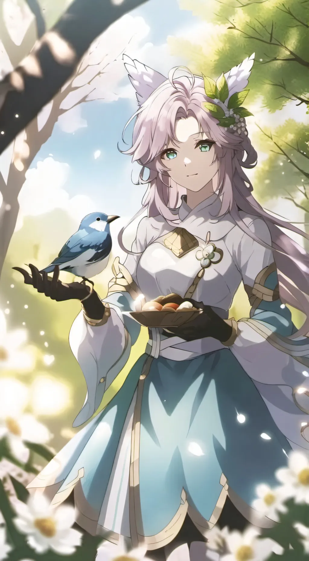 ai character: leah background