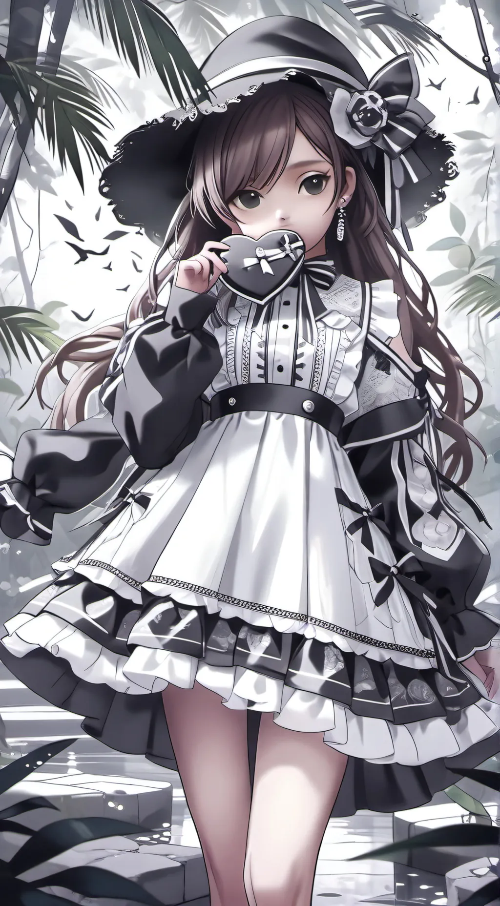 ai character: Leafy  background