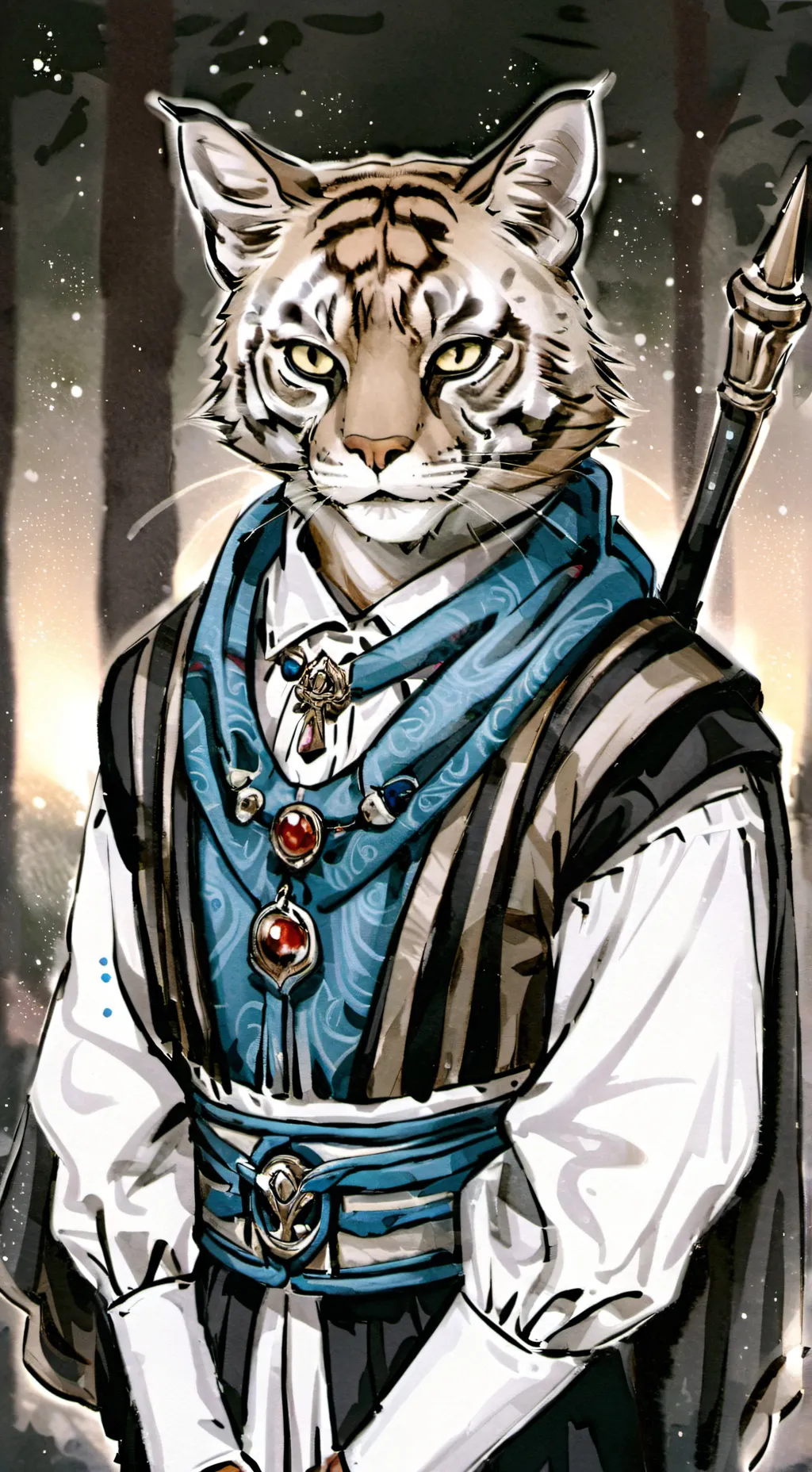 ai character: Mecore  background