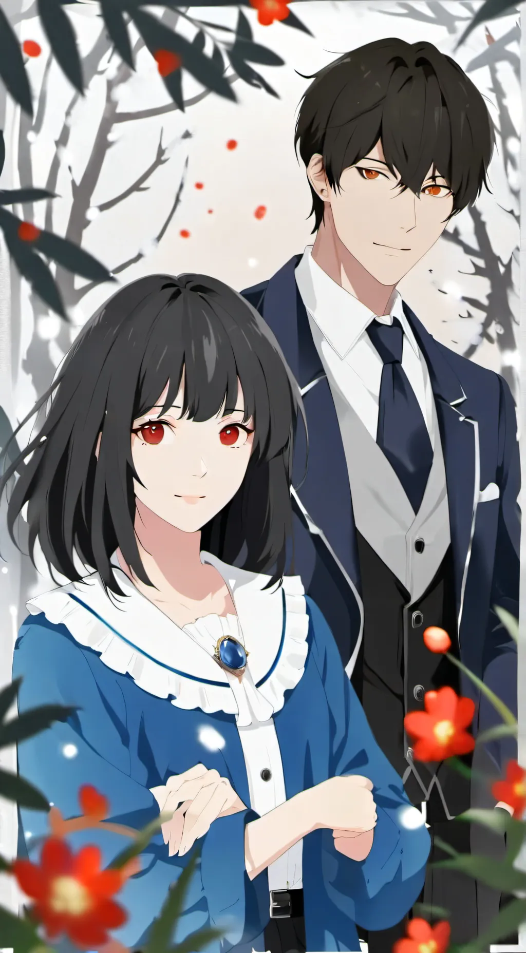 ai character: lisa and Luca  background