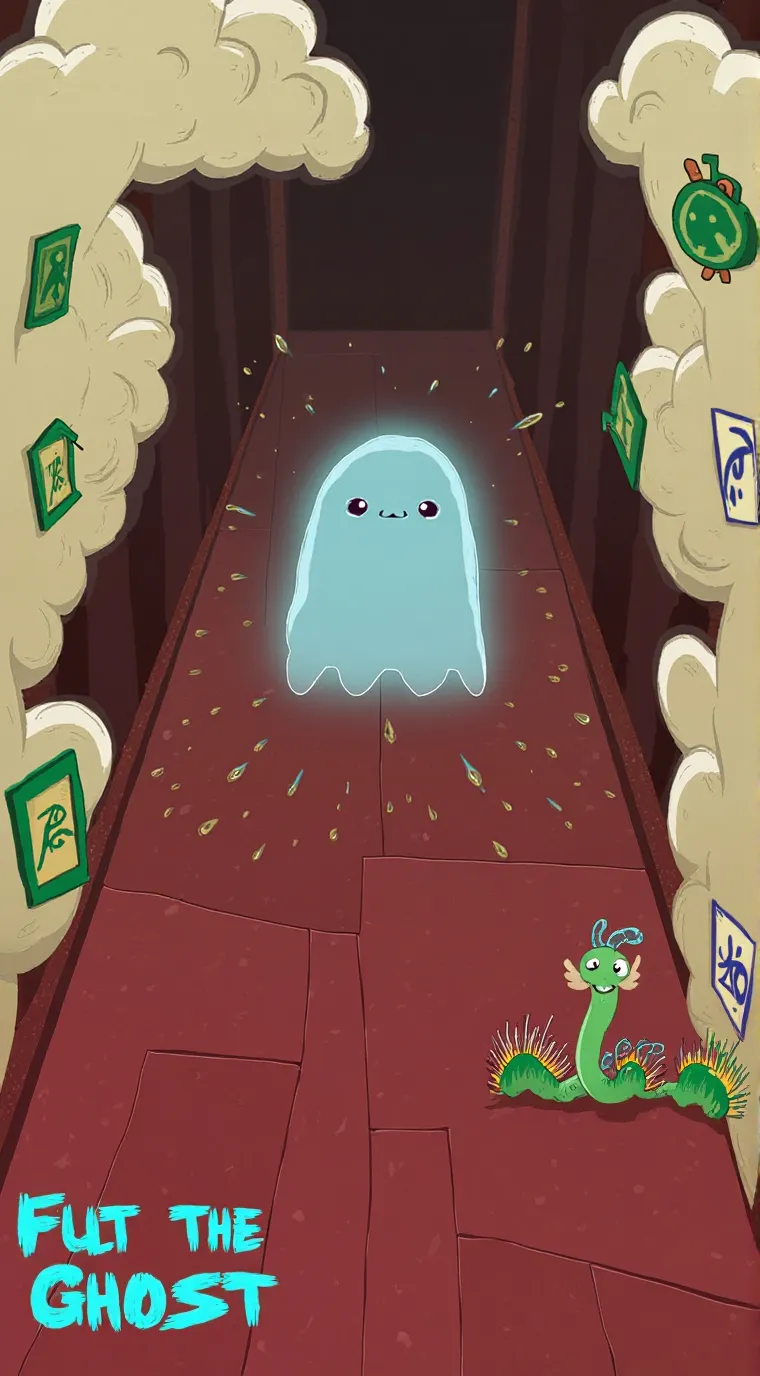 ai character: luna azul background