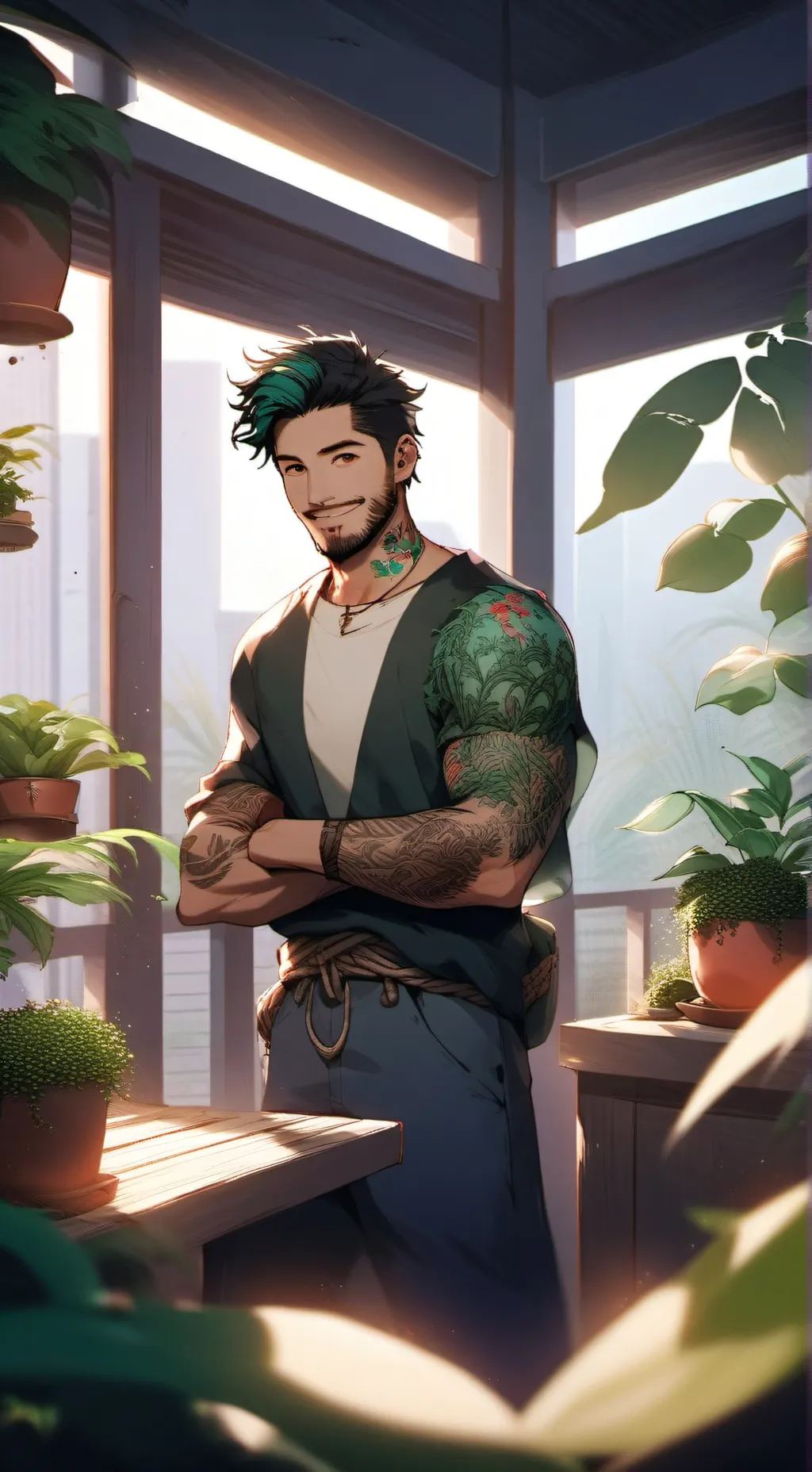 ai character: Zephyr Sage background