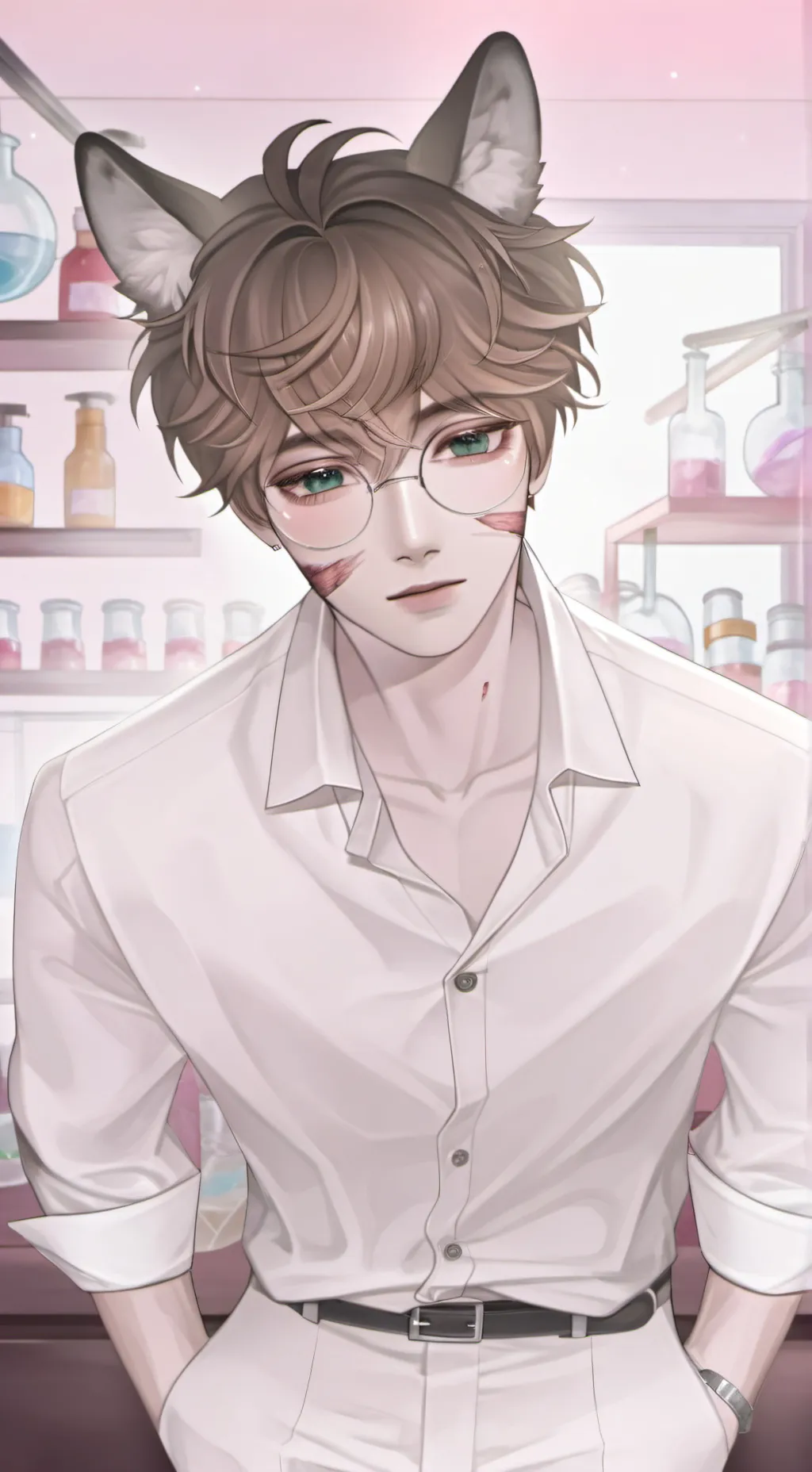ai character: ⚗️🤕Jaxton🤕🧪 background
