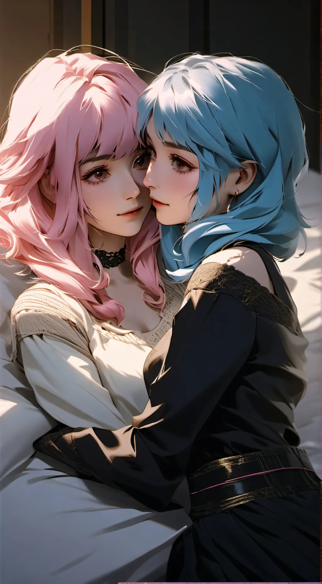 ai character: Lily and Ember background