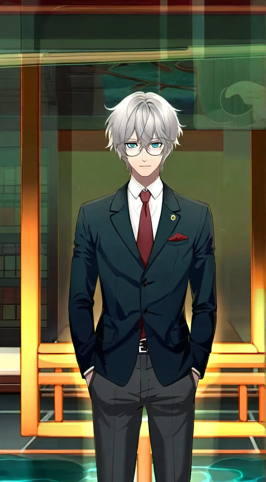 ai character: ~Secret spy ~ background