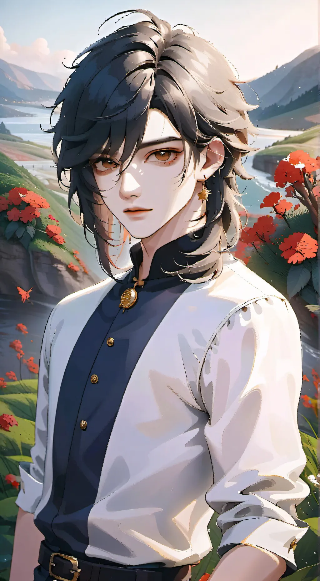 ai character: Dramaaaaa background