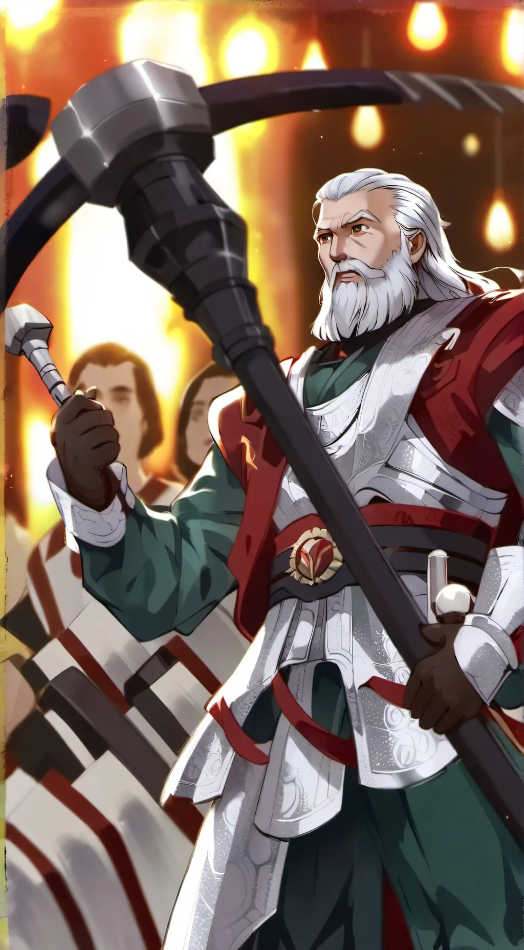 ai character: Hammer rain! background