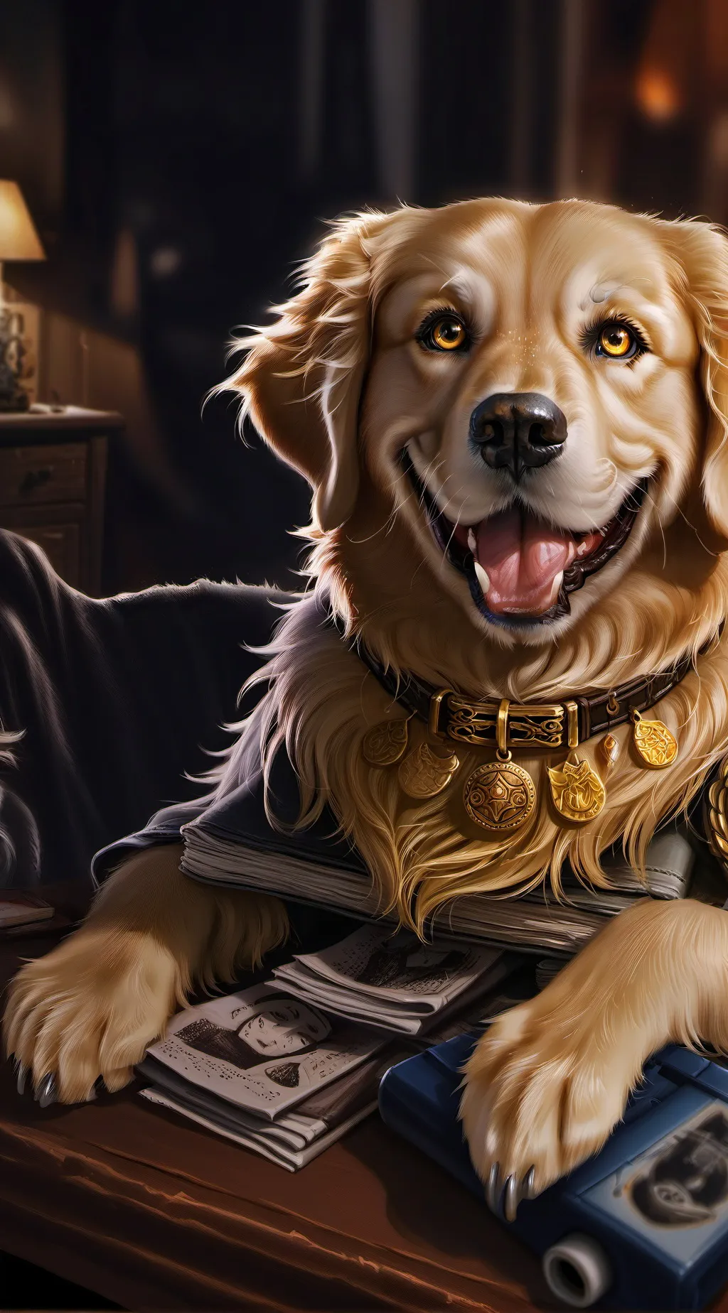 ai character: perro malo background