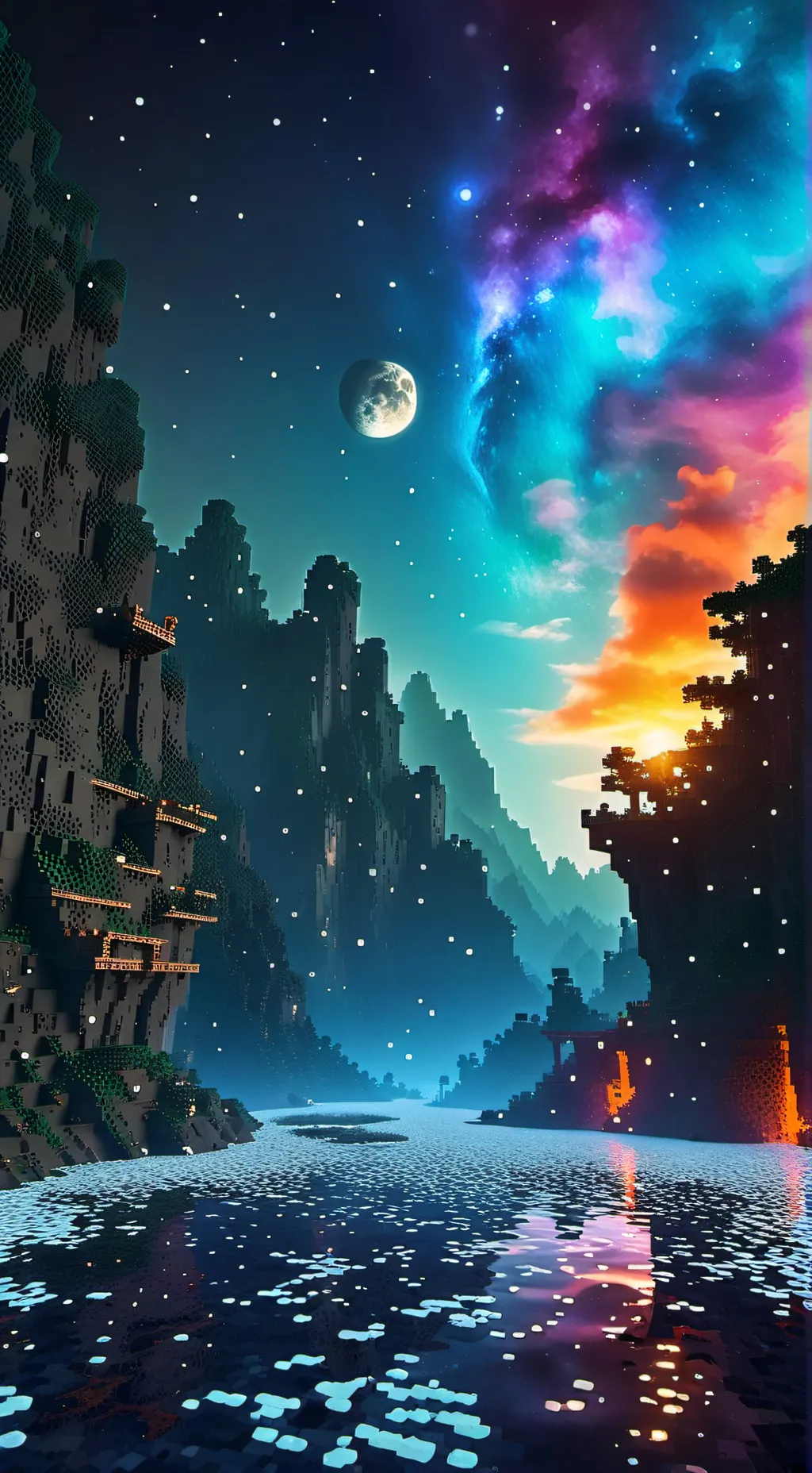 ai character: minecraft dungeons background