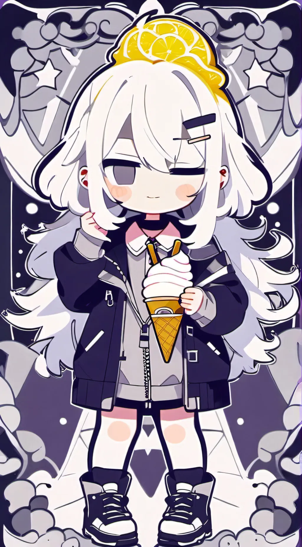 ai character: Pvc background