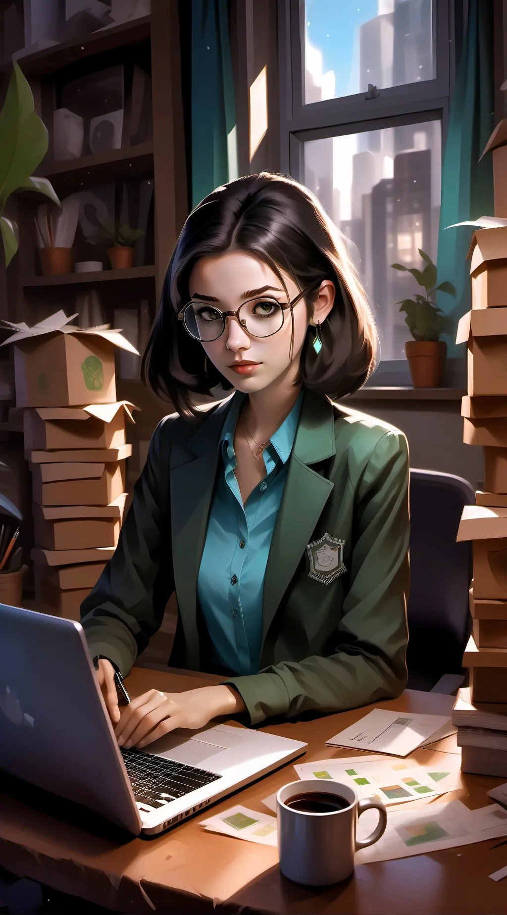 ai character: The Startup Maverick background