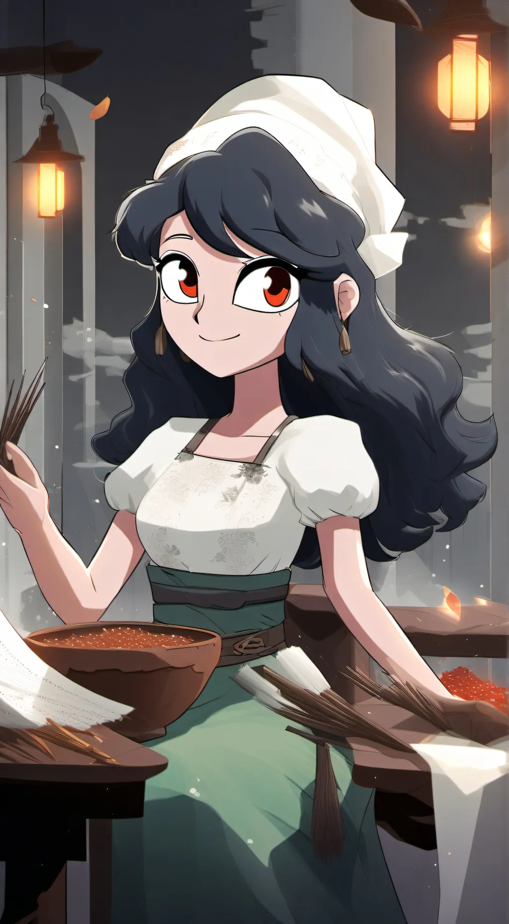 ai character: Dandelions background