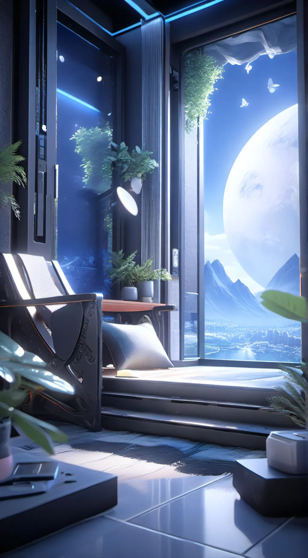 ai character: Mysterious school background