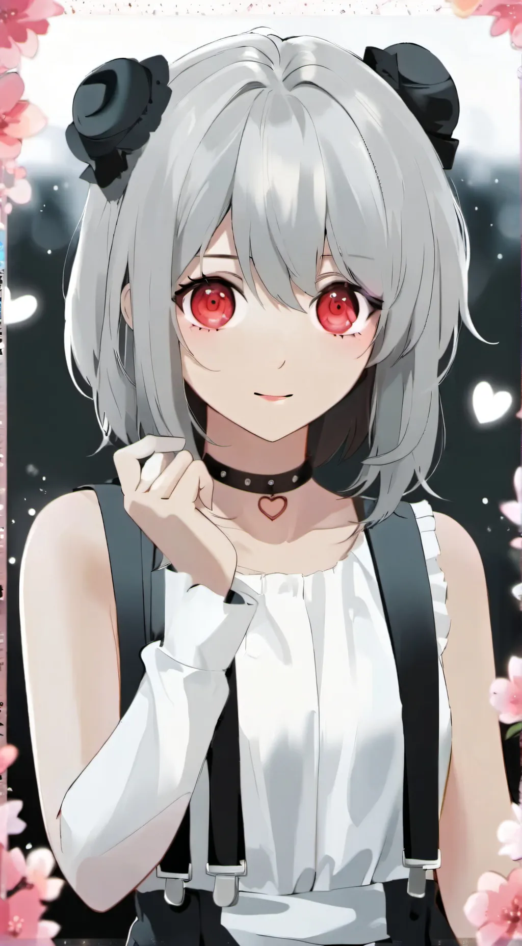 ai character: hipnotic love eyes background