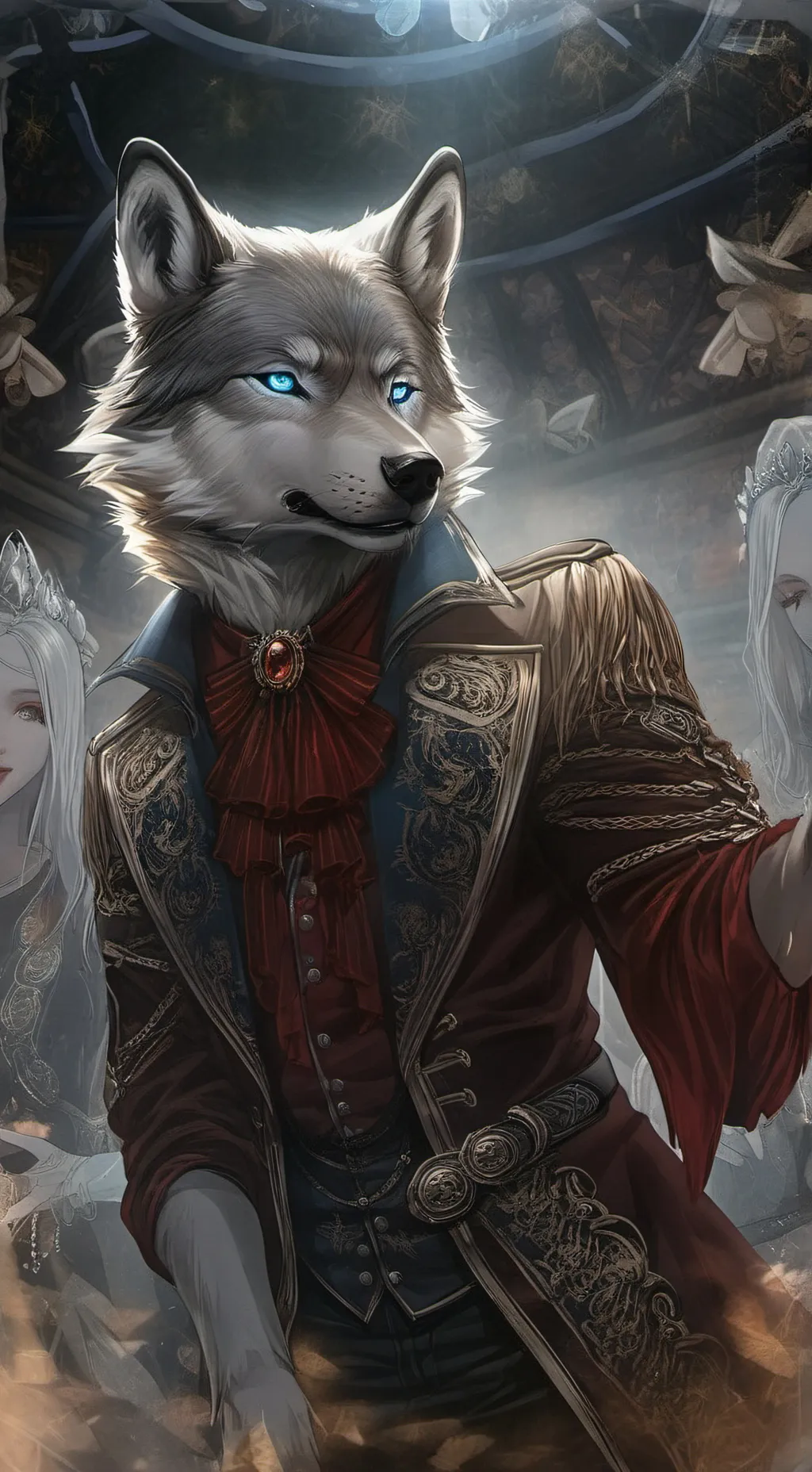 ai character: Wolfie Boi background