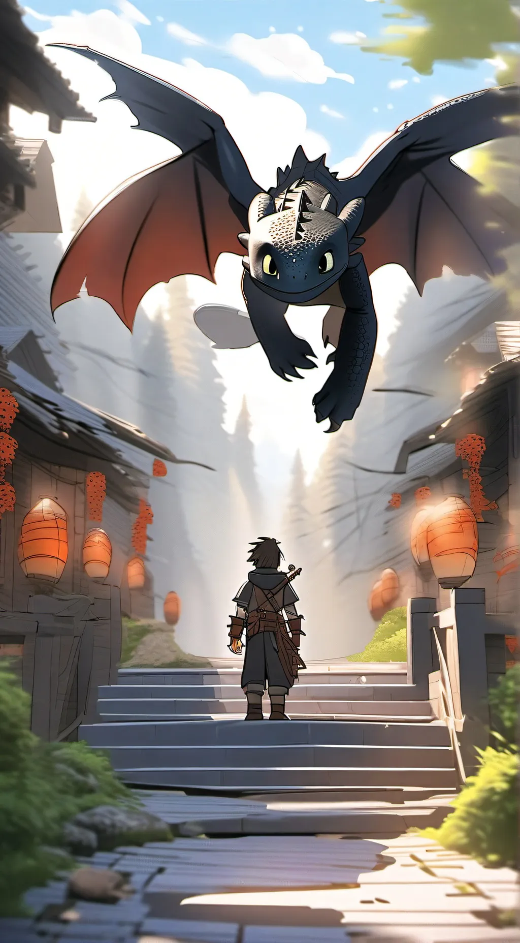 ai character: T birth of the dk  background