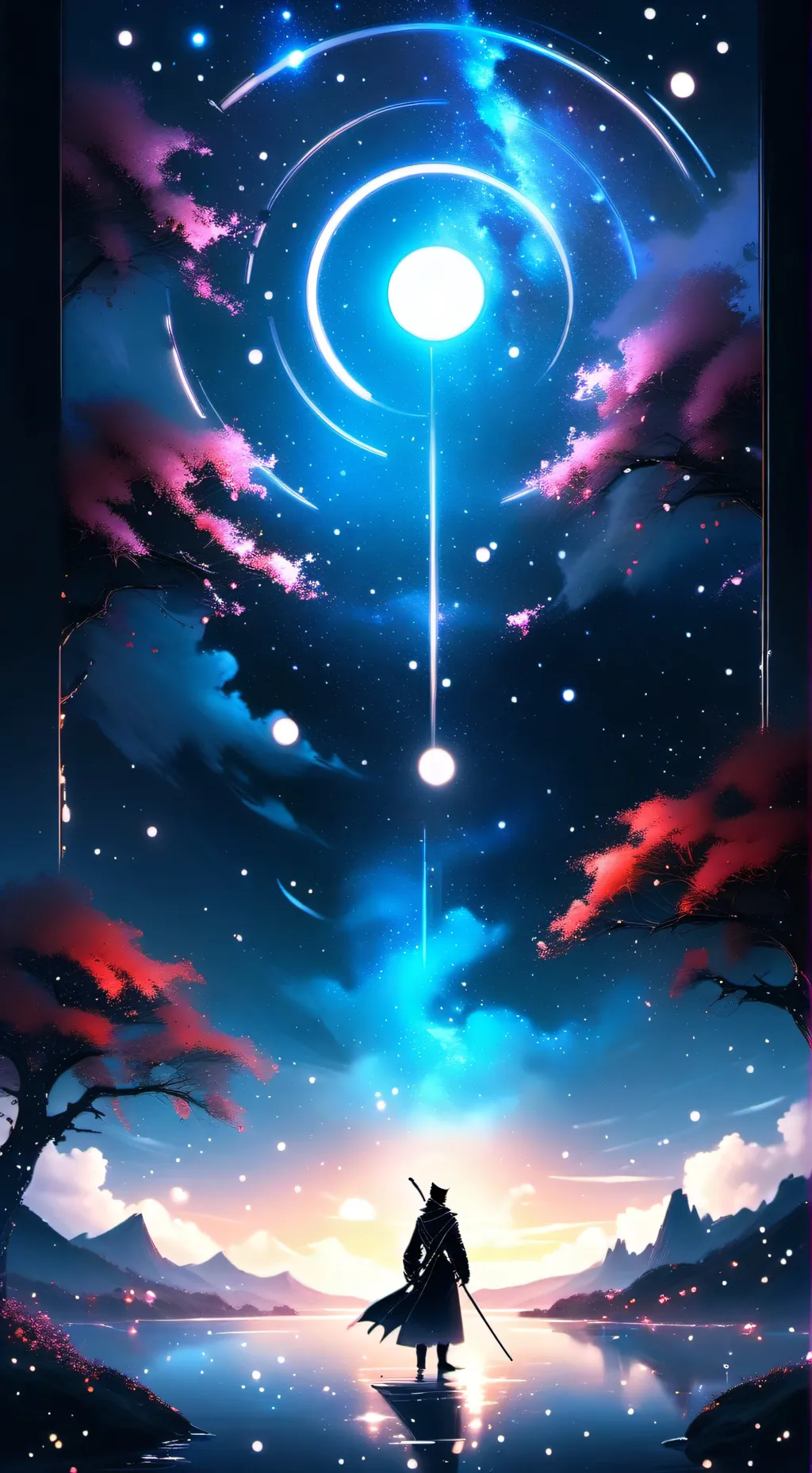 ai character: black🖤yellou💛Word, background