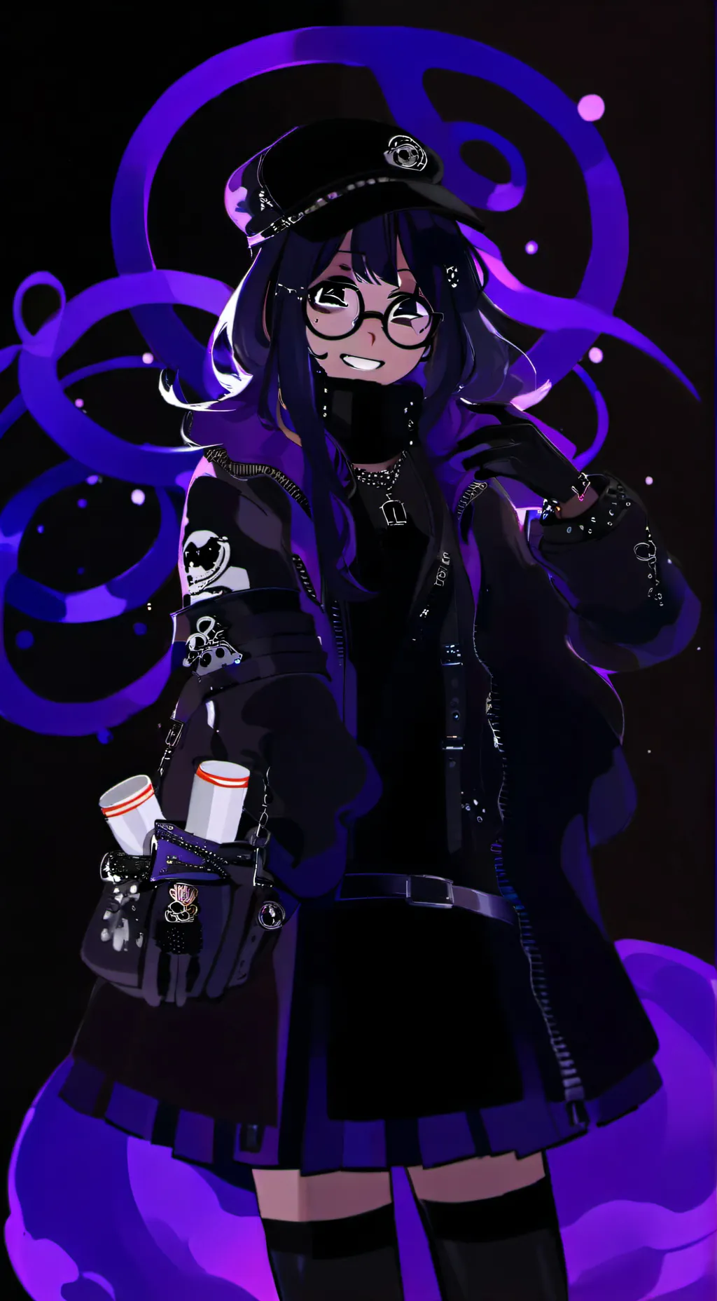 ai character: cookie background