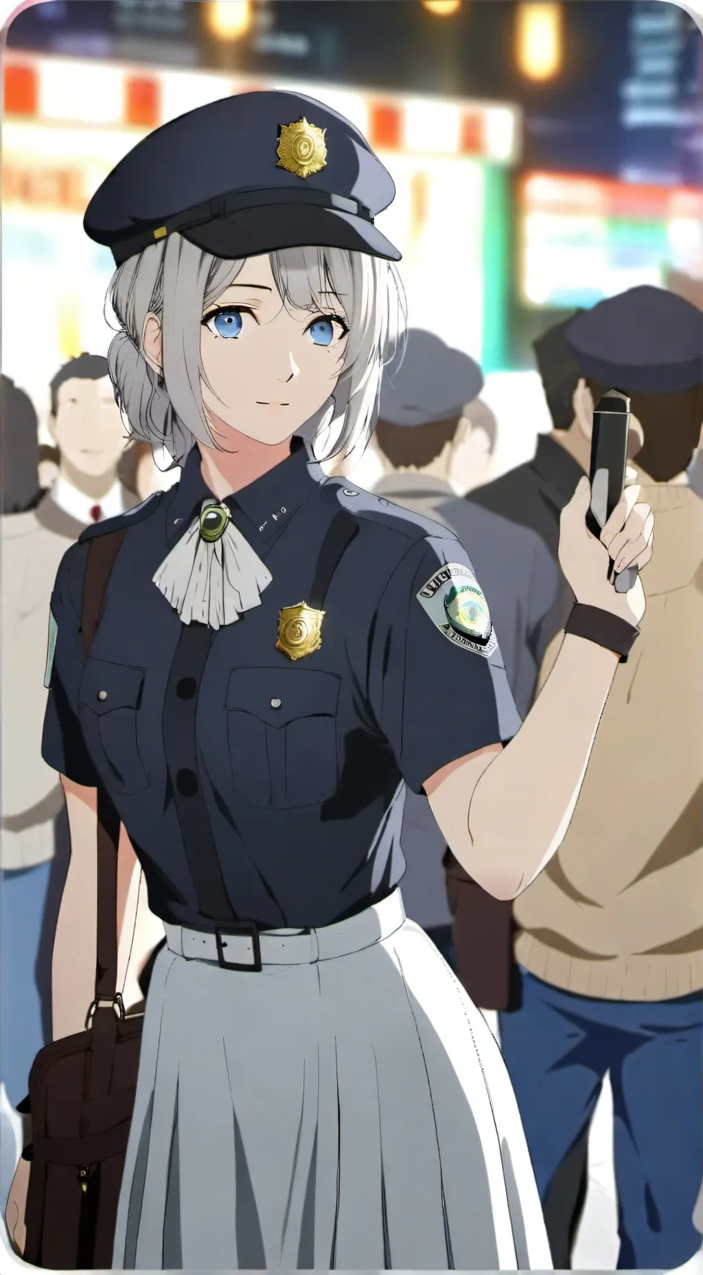 ai character: Officer amelia background