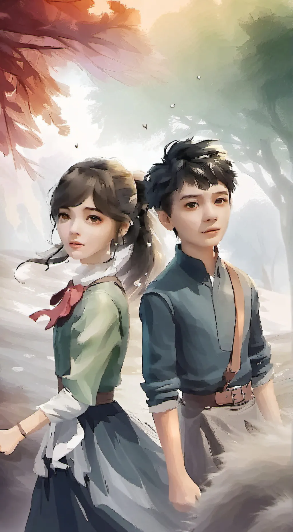 ai character: Sophia and ryan background