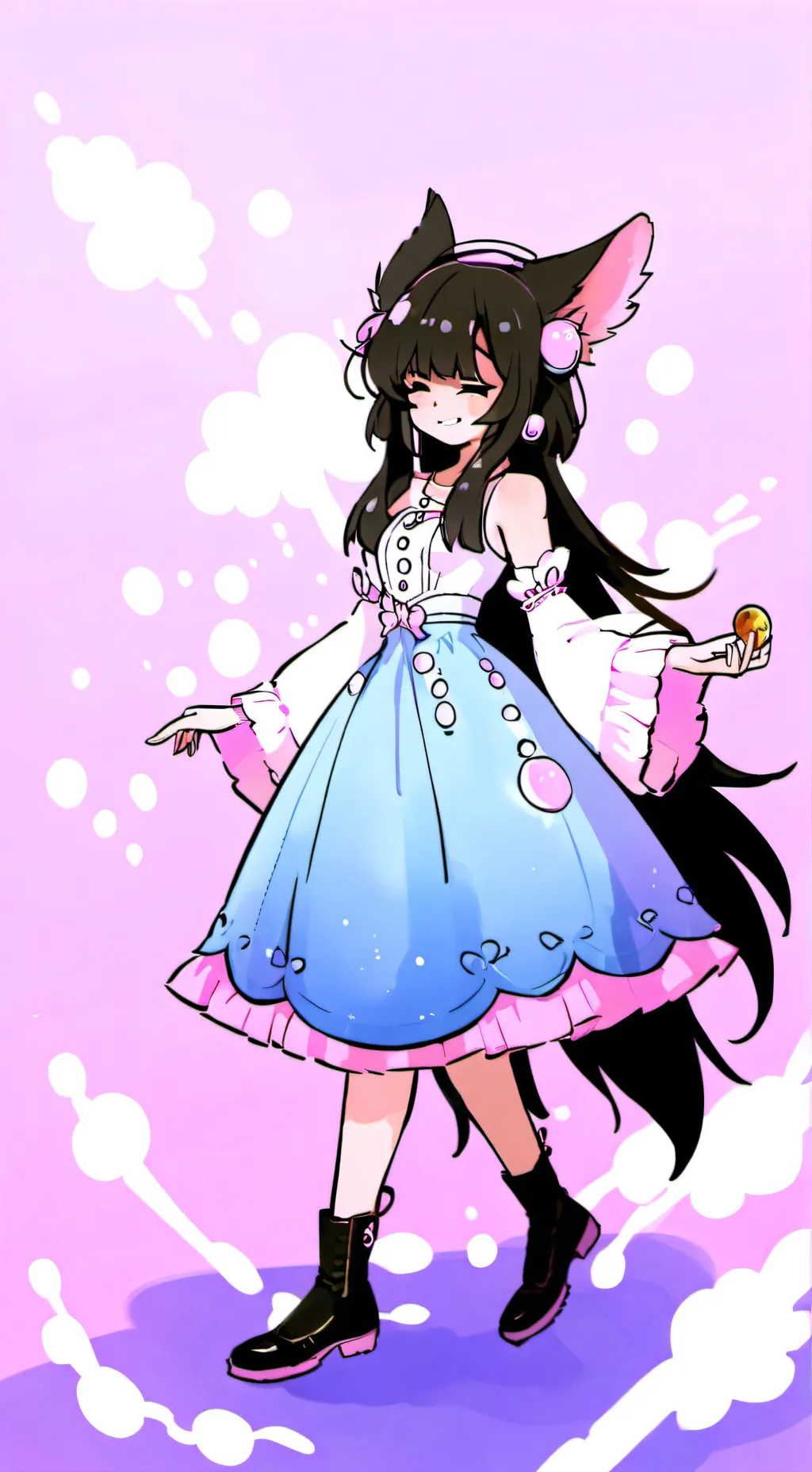 ai character: Krystal T.H B'day  background