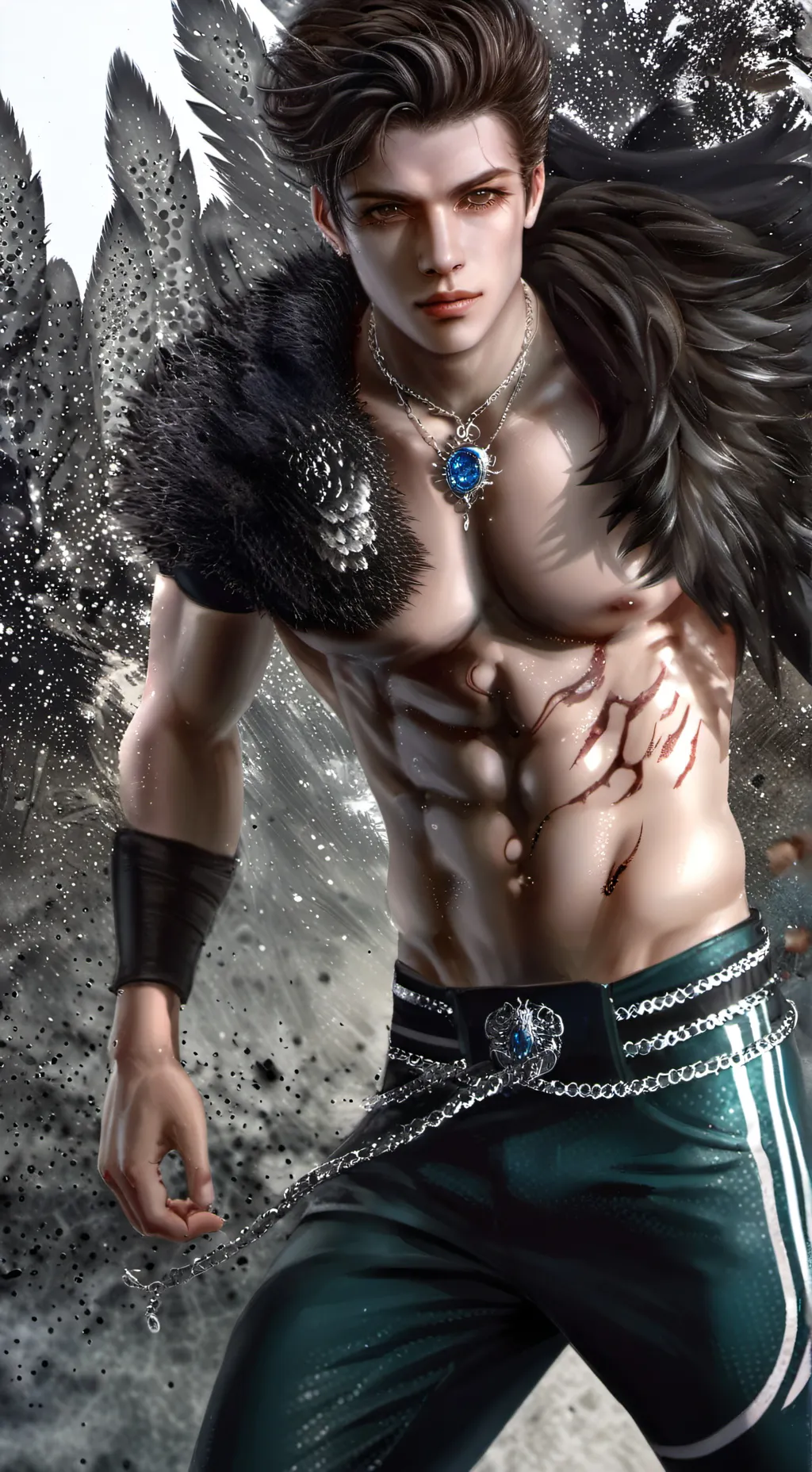 ai character: Lee Leon  background